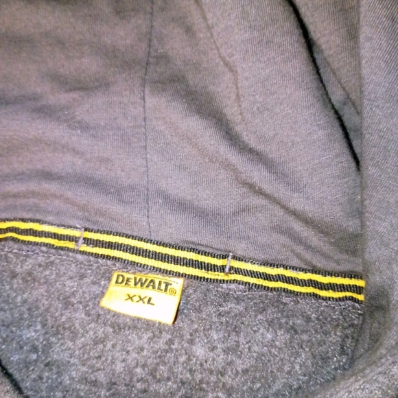 DeWalt Gray Men's Hoodie 2XL - Picture 6 of 7